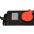 Prelungitor cu 3 locasuri, Yato YT-81240, lungime cablu 3m, max 3500W, cu impamantare, IP44
