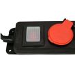 Prelungitor cu 4 locasuri, Yato YT-81241, lungime cablu 3m, max 3500W, cu impamantare, IP44