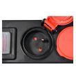 Prelungitor cu 5 locasuri, Yato YT-81242, lungime cablu 3m, max 3500W, cu impamantare, IP44