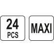 Set 24 sigurante auto Yato YT-83140 Maxi, 20-100A