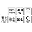 Masina electrica de tuns iarba Yato YT-85208, 2000W, 50L, 430mm