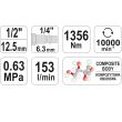 Pistol pneumatic YATO YT-0953, 1356Nm