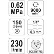 Masina de slefuit Yato YT-0967, pneumatica, diametru platan 150 mm