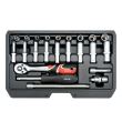 Trusa tubulare Yato YT-14451, 23 piese, 1/4", Cr-V