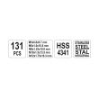 Set reparatie filete stricate Yato YT-1763, M5-M12, 131 piese