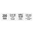 Cleste pentru cuie Yato YT-2052, dimensiune 200 mm, Cr-V