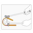 Cleste pentru indoit tevi Yato YT-21844, tevi aluminiu si cupru, max 15 mm
