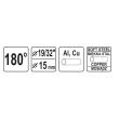 Cleste pentru indoit tevi Yato YT-21844, tevi aluminiu si cupru, max 15 mm