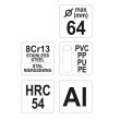 Cleste foarfeca pentru taiat tevi din PVC, Yato YT-2229, maxim 64mm