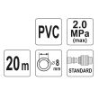 Furtun de aer pentru compresoare Yato YT-24221, lungime 20 m, presiune 20 bar
