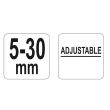 Extractor brat stergator sau rulmenti, 2 brate Yato YT-25145, dimensiune 5-30 mm