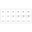 Set nituri Aluminiu, Yato YT-36460, M3-M10, 150 bucati
