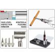 Set ciocan de lipit cu gaz si accesorii, Yato YT-36706, putere 70 W