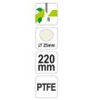 Foarfece pentru pomi Yato YT-8801, maner teflonat, lungime 22 cm, diametru taiere 25 mm