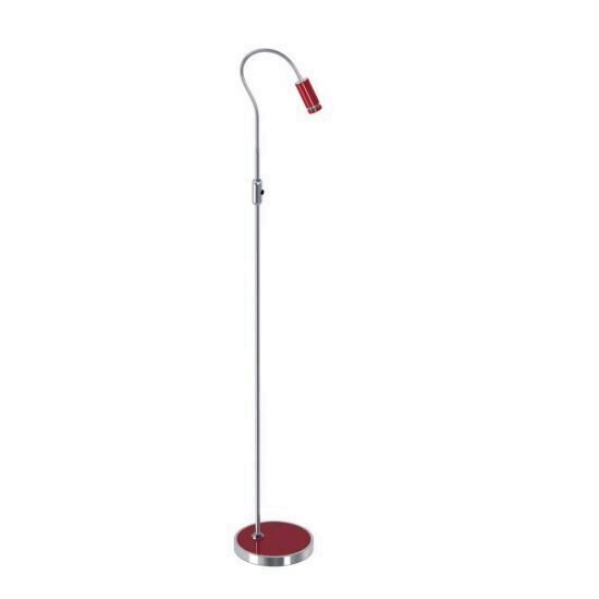 Lampa de podea Aras Red, 1.37m, Led, lumina calda, 3W