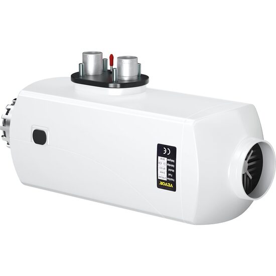 Incalzitor stationar, Sirocou diesel, Vevor 8 kW, alimentare 12V DC, Telecomanda, consum 0,1-0,24 l/h, afisaj digital temperatura