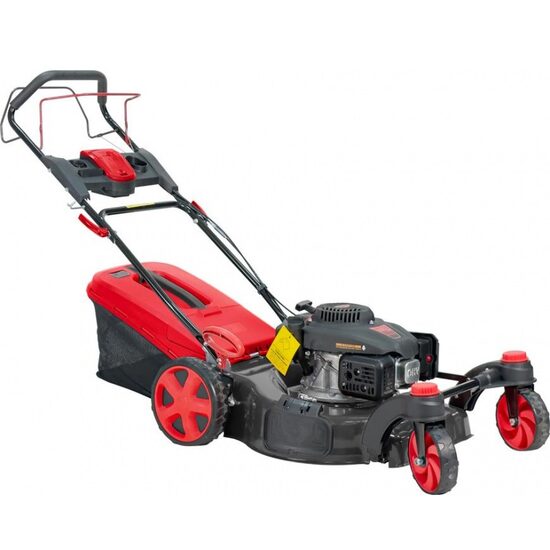 Masina de tuns iarba pe benzina Strend Pro Loncin, Autopropulsata, 4 kW/5.4 CP, mulcire, aruncare laterala, tractiune spate, 25-75 mm