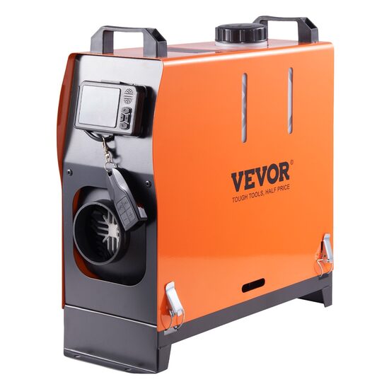 Incalzitor stationar, Sirocou diesel Vevor All-in-One Bluetooth, 8kW, alimentare 12V DC, Telecomanda, consum 0.16-0.62 l/h, Rezervor 5 l
