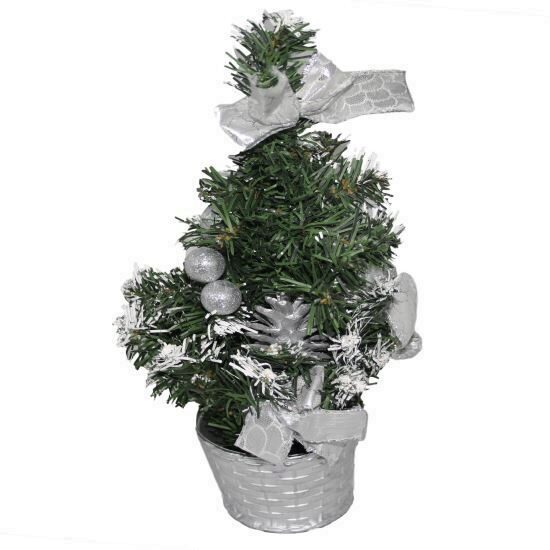 Decoratiune brad  Strend Silver, 30 cm