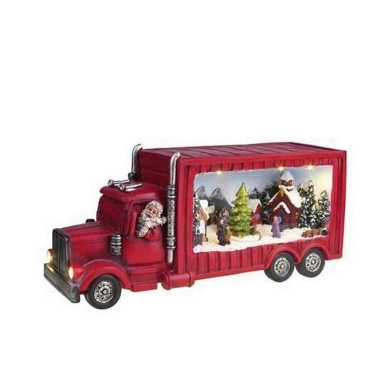 Decoratiune Camion, Strend Pro Xecco 6060, Iluminare Led, 3xAA, 33x10x15 cm