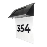 Lampa solara numar casa, MagicHome, 3 x numere 0-9, 1 x litere mici a-h, 18,5x5x19 cm