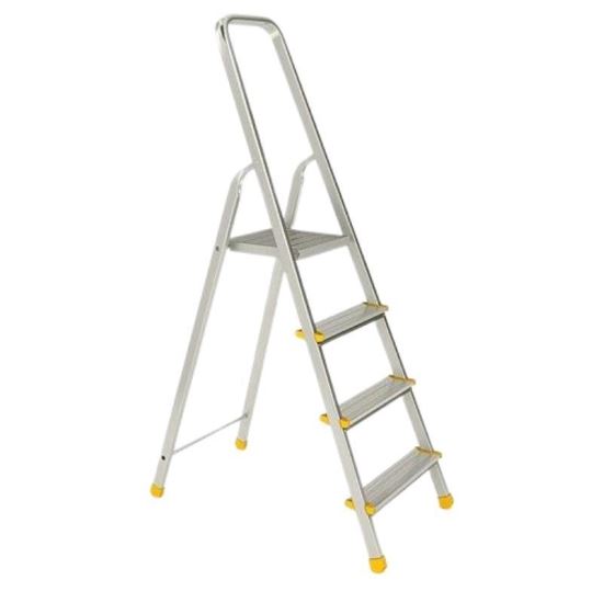 Scara pliabila Alve 1914, 4 trepte, Aluminiu, 148 cm, sarcina 125 kg