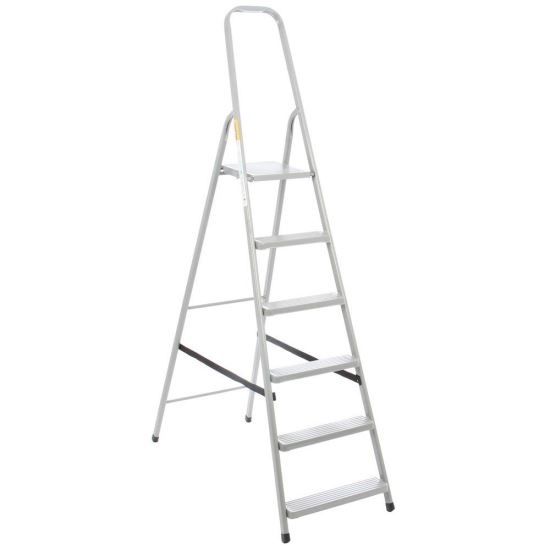 Scara pliabila Strend Pro ST-D6, 6 trepte, otel, 197 cm, sarcina 125 kg