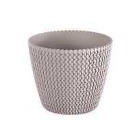 Ghiveci decorativ Prosperplast Mocca, diametru 22cm, inatime 18.4cm 