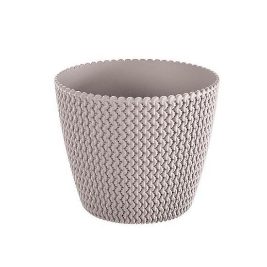 Ghiveci decorativ Prosperplast Mocca, diametru 22cm, inatime 18.4cm 