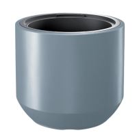 Ghiveci Heos Grey 390x440 mm, cu vas interior