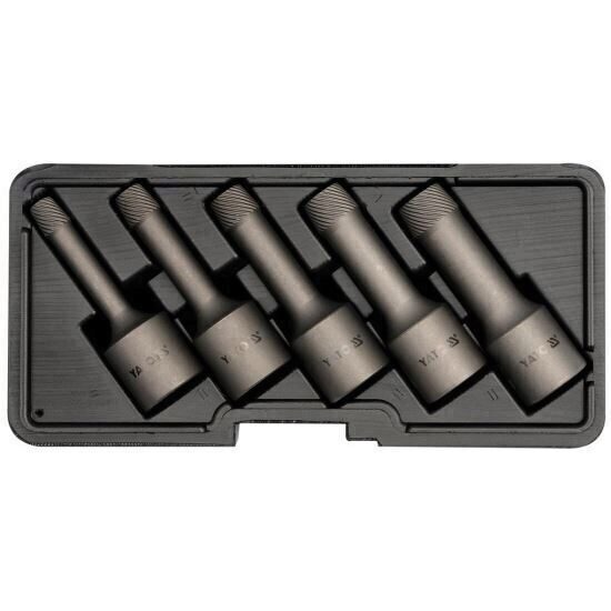 Set extractoare suruburi rupte Yato YT-0624, 1/2", 8-16mm, 5 piese