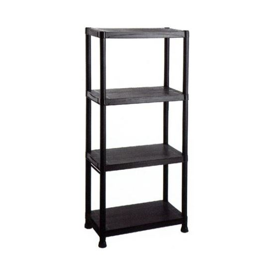 Raft din plastic Strend Pro Regal RA3071, 4 polite, 20kg/polita, 600x300x1350 mm