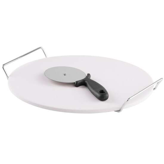 Piatra copt pizza, Strend Pro Premium, diametru 33 cm, cutit inclus