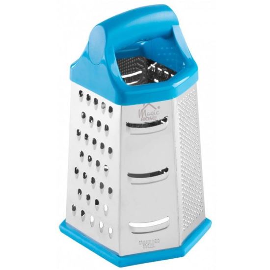 Razatoare manuala MagicHome 6 fete, 13x11.5x23 cm, Inox