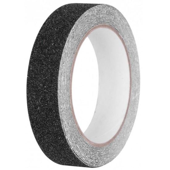 Banda anti-alunecare Strend Pro Negru, extra-durabila, latime 25 mm, lungime 5 m