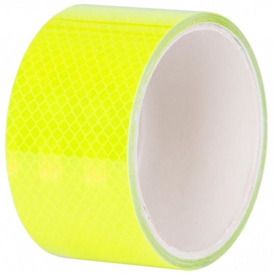 Banda reflectorizanta, autoadeziva, Strend Pro Verde, extra vizibila, 50 mm x 2 m