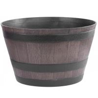 Ghiveci decorativ, Strend Pro Woodeff  008, efect lemn, 52x30 cm