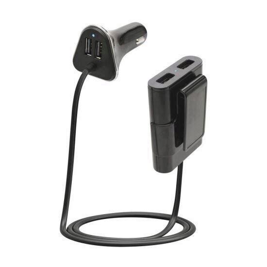 Incarcator auto cu incarcare rapida Sal SA060, 4xUSB, 2.4 A