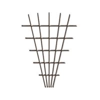 Plasa suport pentru flori cataratoare, Strend Pro MEV6, 145x5x75 cm, PVC si otel, maro