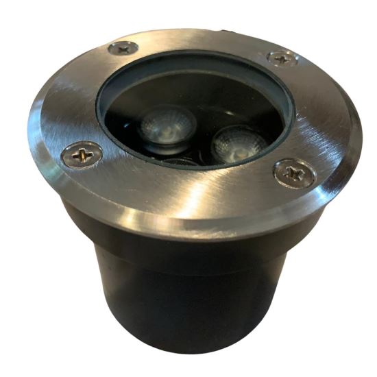 Spot exterior pentru pardoseala Azur-3, Otel inoxidabil, IP67, Led, 3W, 300 lm, lumina naturala, incastrabil