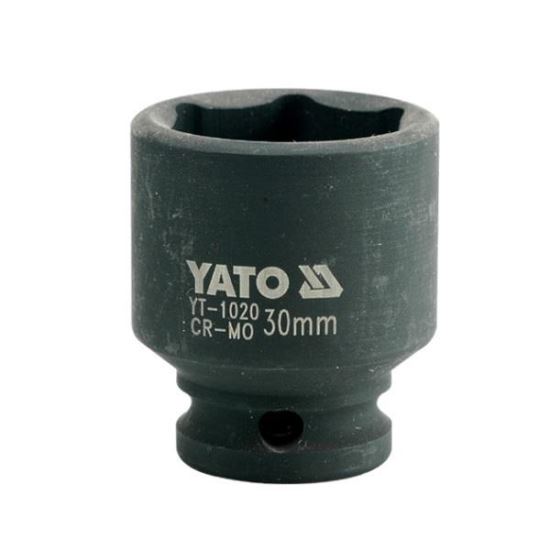 Cheie tubulara hexagonala de impact Yato YT-1020, Cr-Mo, 1/2", 30mm