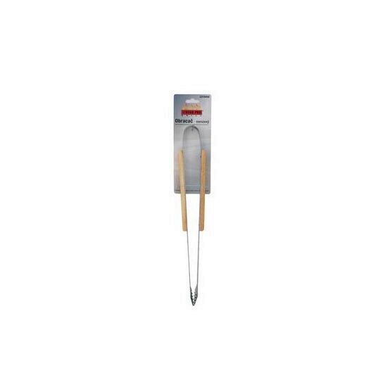 Cleste pentru gratar Strend Pro BBQ S12046C, otel inoxidabil, maner lemn