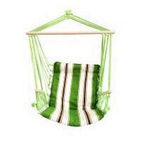 Hamac scaun suspendat, Strend Pro Craig, 100X50 cm, 150 Kg, din bumbac, verde
