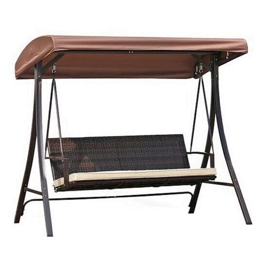 Balansoar Strend Pro Hurghada, greutate max 240 kg, dimensiune 201x122x182 cm, rattan