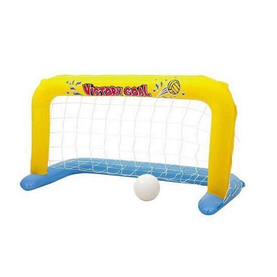 Poarta gonflabila pentru piscina Bestway 52123, dimensiune 137 x 64 x 71 cm, include minge cauciuc