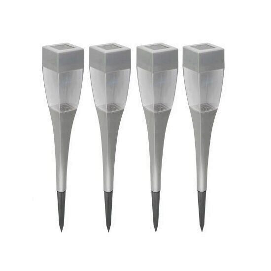 Set 4 lampi solare Home MX 720/4, plastic, lumina alba