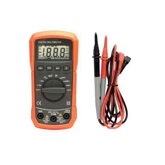 Multimetru digital Sal SMA 92, cordoane incluse, memorie, alimentare 9 VDC