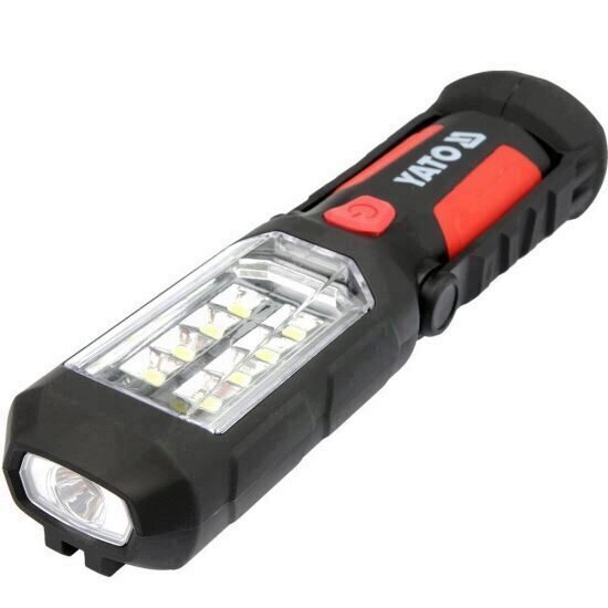 Lanterna cu magnet, rabatabila, Yato YT-08513, 9 leduri, 280 lm, 3xAA