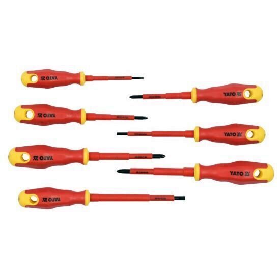 Set surubelnite izolate pentru electricieni Yato YT-2828, VDE, 7 bucati,1000V
