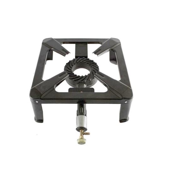 Arzator metalic pe gaz, Kemper Mega Zeus, 4 picioare, 7.5kW, 40x40x16 cm, fonta